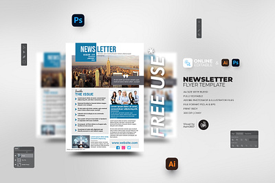 Newsletter Flyer Template aam aam360 aam3sixty business newsletter corporate newsletter daily newsletter flyer template free flyer monthly newsletter newsletter weekly newsletter