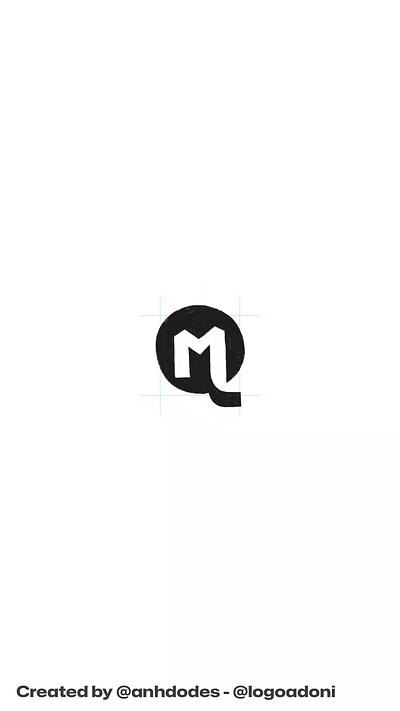 MQ QM monogram typographic logo for sale 3d anhdodes animation branding design graphic design illustration letter m logo letter q logo logo logo design logo designer logodesign minimalist logo minimalist logo design motion graphics ui