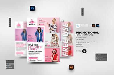 Promotional Flyer Template aam360 aam3sixty branding clothing concept fashion and clothing fashion flyer fashion sale template flyer template free flyer free flyer template mega sale new arrival new collection product sale promotion sale