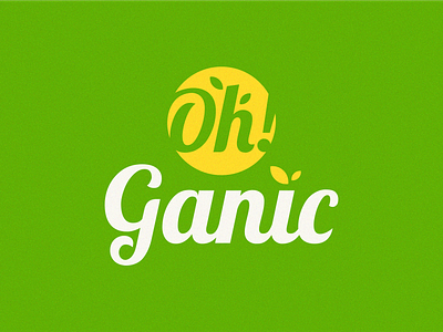 Oh! Ganic app apps branding combination design dualmeaning graphic design groceries grocery health illustration logo logodesign logomark organic ui ux wordmark