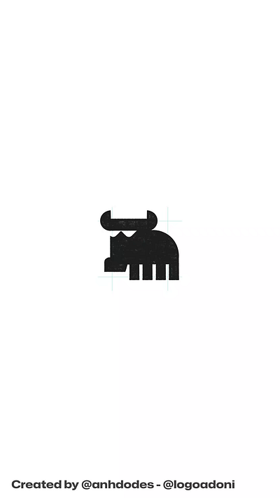 Little minimal ox buffalo animal logo for sale 3d anhdodes animation branding buffalo logo design graphic design illustration logo logo design logo designer logodesign minimalist logo minimalist logo design motion graphics ox logo ui