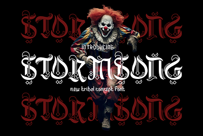 Stormsong – Tribal Tattoo Font advertising branding business creative design font display font film horror font illustration logo magazine font modern font movie music packaging poster product design scary tattoo typeface font