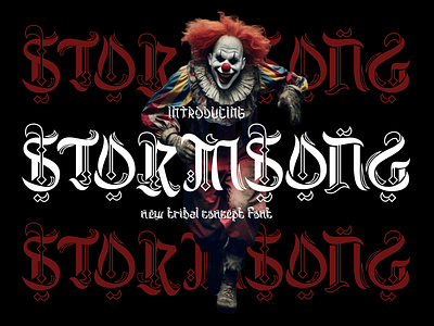 Stormsong – Tribal Tattoo Font advertising branding business creative design font display font film horror font illustration logo magazine font modern font movie music packaging poster product design scary tattoo typeface font