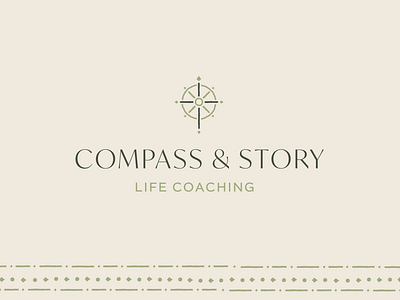 Compass & Story Logo ill illustration logo