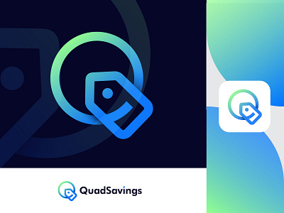 QuadSavings logo a b c d e f g h i j k l m n brand identity branding buyer creative design financial letter q logo logo design logodesign logodesigner mart modern logo money pricing q q logo savings sell