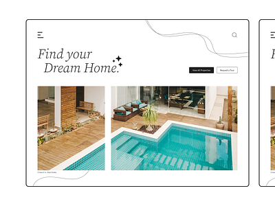 Work in progress: Luxury real estate website design minimal ui ux uxdesign web website