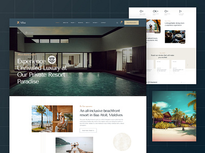 Viba - Luxury Resort & Hotel aibnb apartments design trend envytheme hotel resorts travel uidesign uxdesign uxresearch