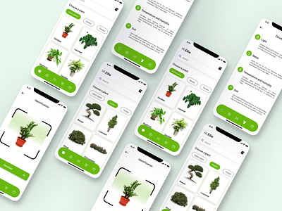 Garden App Design app app design branding design gardening app design gardenplanning graphic design greenthumb plantcare typography ui ux