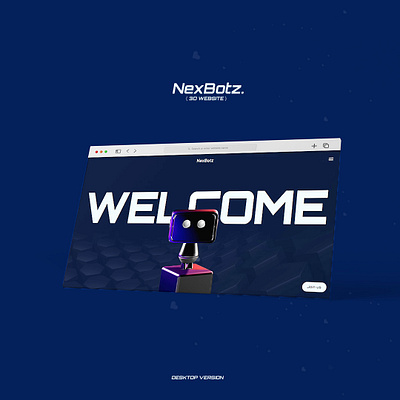 Nexbotz (3d interactive website) 3d branding coding css design dev html illustration interactive robot ui ux website webv wordpress