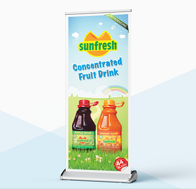 Rollup banner - Sunfresh Products branding graphic design