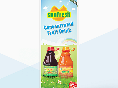 Rollup banner - Sunfresh Products branding graphic design