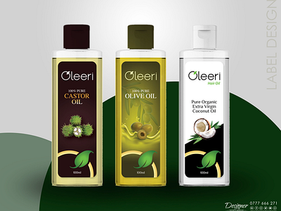 Packaging design : Oleeri Oil Labels branding graphic design labels logo packaging