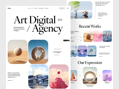 Art Digital Agency Website agency agency ui design agency website agency website design art branding company creative creative agency creative direction design digital agency landing page portfolio studio ui web web design webdesign website