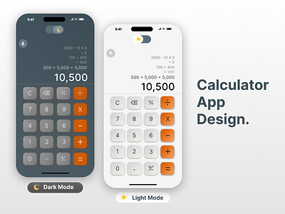 Calculator App Design appdesign calculator calculatorapp dailyui dailyuichallenge design figma ui uidesign uiux