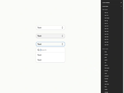 Customizable Combobox UI Component in Figma branding combobox design design system figma figma ui kit interface select ui ui kit ux