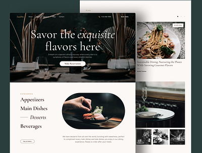 LuxDin – Restaurant Website UI culinary design digital dining elegant ui figma template luxdin menu interface modern webdisign reservation management resstaurant template restaurant branding restaurant marketing restaurant website ui inspiration ui showcase ui trends uiux user friendly design website design