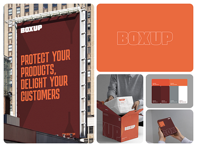 Boxup | Brand identity & Packaging design bag box design boxup brand book brand packaging branding delivery box design identity label logo logodesign logomark marketing design modern logo packaging design poster typography visual identity