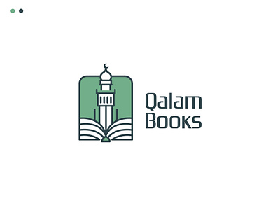 Qalam Books: Islamic Library and Literature Logo Design modern logo