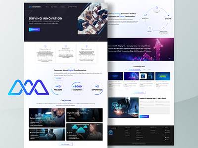 Website Design for Magnetar IT brand branding cloud technology consultation design digital digital art graphic design identity branding it tech technology ui ui design ui ux ui ux design ux ux design website website design