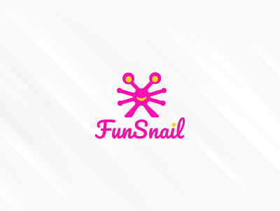 FunSnail typography minimal logo design fun logo funsnail logo logo design logo designer logos minimal logo modern logo snail logo typography typography logo