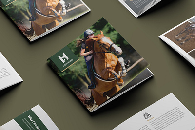 Horse Training Brochure brochure brochure design company profile corporate horse horse magazine horse training brochure illustration magazine minimal moderin brochure design