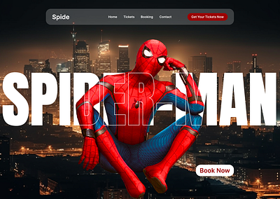 Spider-Man Landing Page figma graphic design ui web design