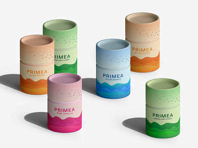 PRIMEA©️ — Label design brand design brand identity branding coffee packaging illustration label design minimal illustration modern design natural art packaging paper tube pouch design product label tea packaging