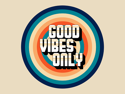 Good Vibes Only branding design designerachit digital art good vibes only graphic design illustration logo type typeface typo typography vector illustration