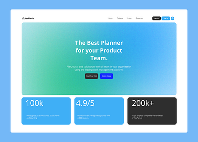 Saas Landing Page UI