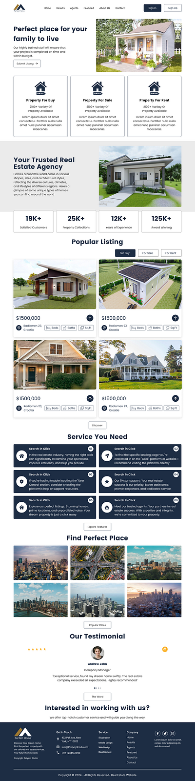 Real estate website animation branding graphic design logo ui