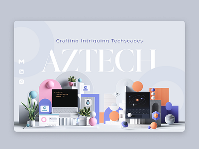 Aztech Business Website branding