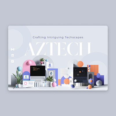 Aztech Business Website branding