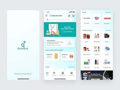 Online medicine delivery app branding design ios mobile app online delivery app typography ui user experience ux