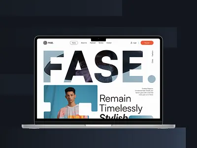 FASE. - E-commerce Hero Section Website Exploration barkahlabs bold clean cta design development e commerce exploration hero hook modern product design sleek typography ui user experience user interface ux web design website