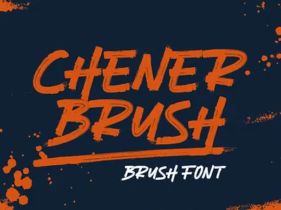 Chener Brush - Handbrush Font brush