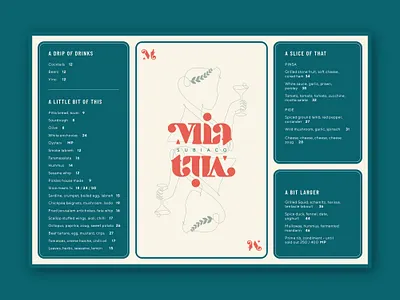 mia tua branding brandmark graphic design illustration label lettering logotype menu wordmark