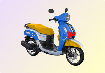 Yamaha Fazzio Donald Duck Motorbike Design branding design donaldduck fazzio graphic design motorbike photoshop yamaha yamahafazzio