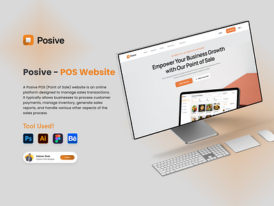 Posive - POS Website 3d animation branding creativedesign graphic design landingpage logo motion graphics responsivedesign ui uitrends userinterface uxui webdesign webinspiration websitedesign webui