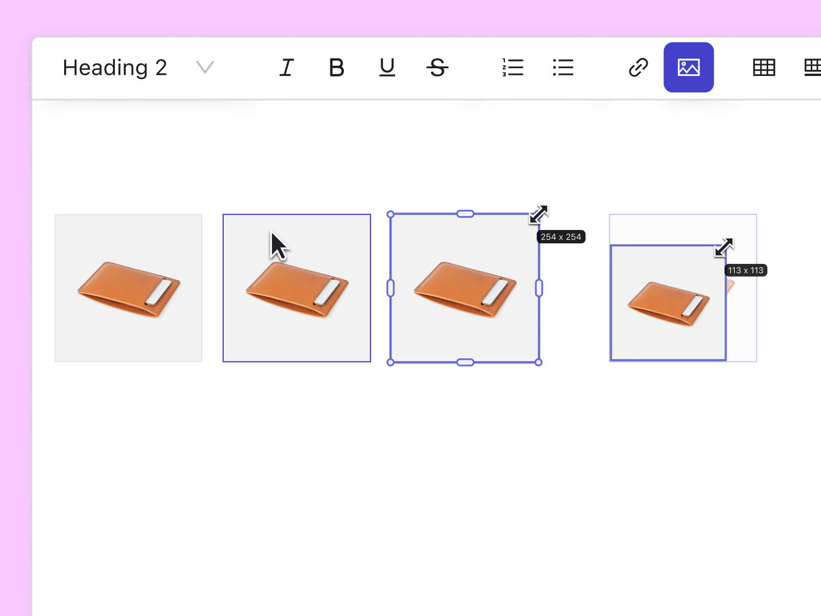 Rich Text Format Edit: Resize Images assets component editor images quill resize rich text format edit rtf text tinymce tiptap upload
