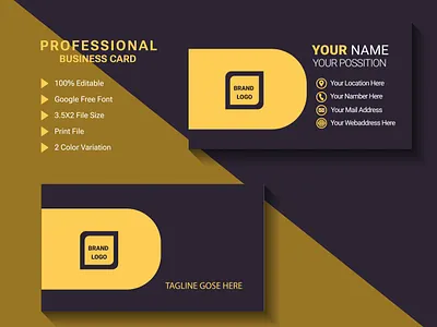 Modern Business Card design Template graphic
