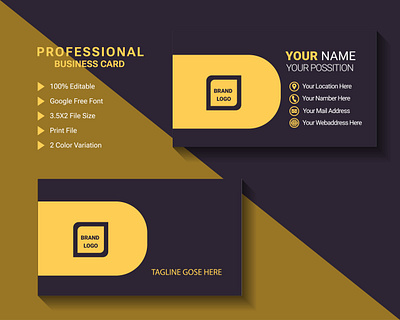 Modern Business Card design Template graphic