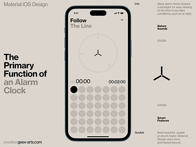 Alarm Lite android book branding design fashion illustration interface ios mobile news slide ui video web