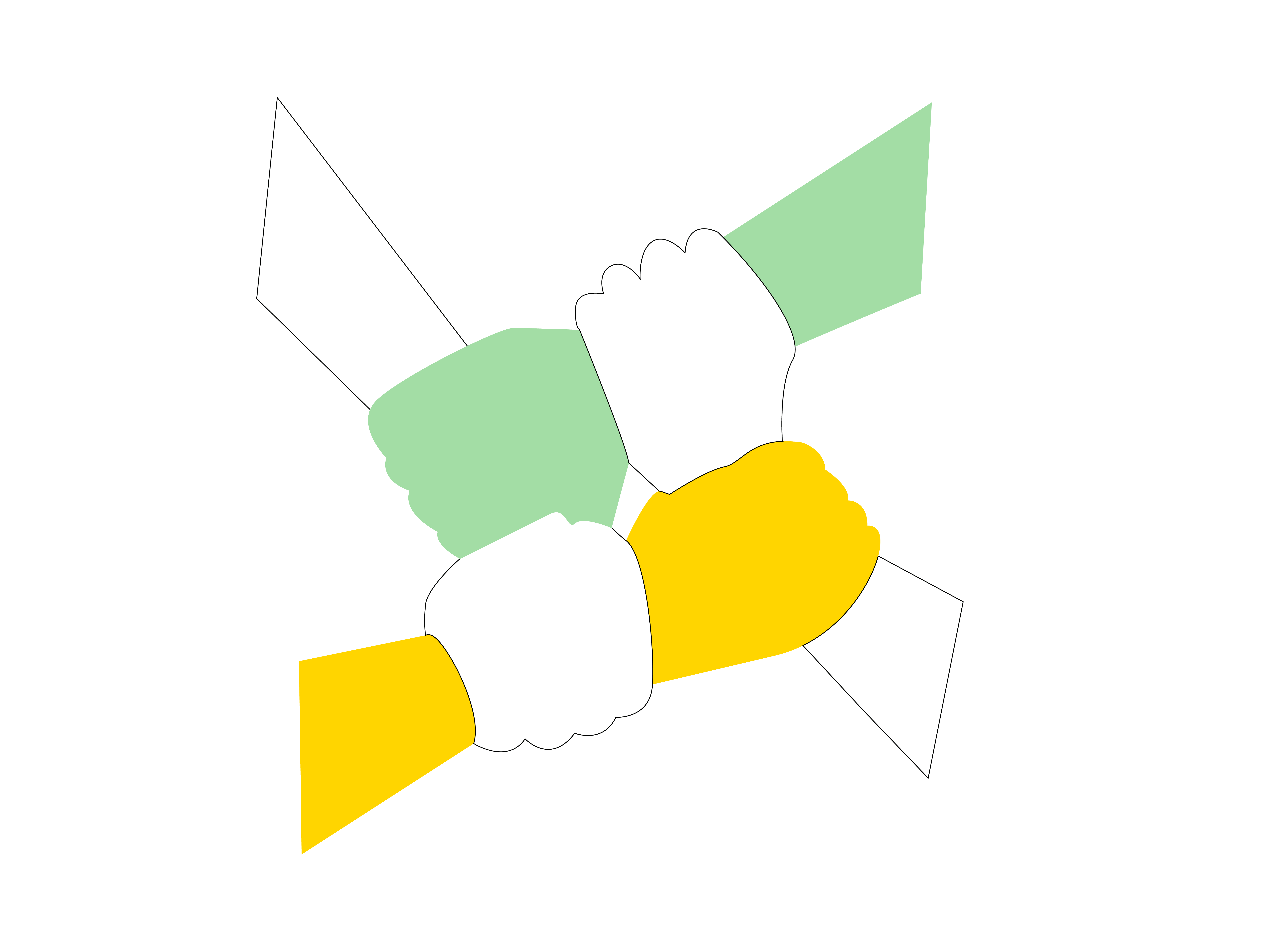 Teamwork bond connection hands illustration team teamwork