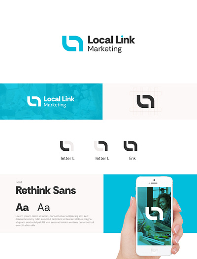 LocalLink Marketing Brand Identity branding graphic design logo