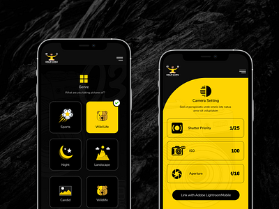 DSLR Learning App Design app app design app designer app ui black theme custom app design dark theme design figma figma expert graphic design learning app ui ux ui ux designer user expereince user interface