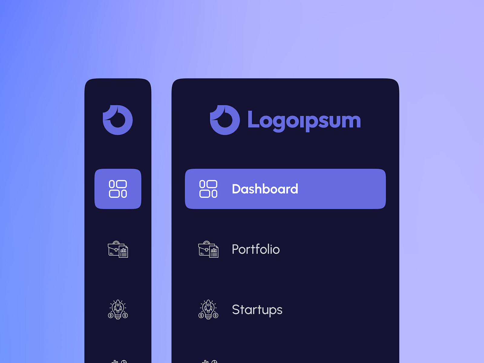 Sidebar Navigation by Swanik on Dribbble