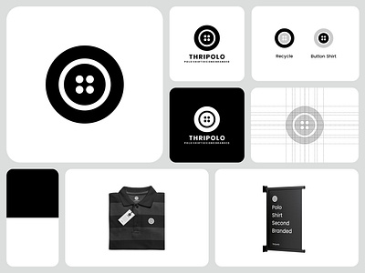 Clothing Logo Design 3d branding button shirt clothing clothing store design graphic design logo logoclothing logodesign motion graphics recycle thrift thrifting thriftlogo tshirt typography ui uiux ux