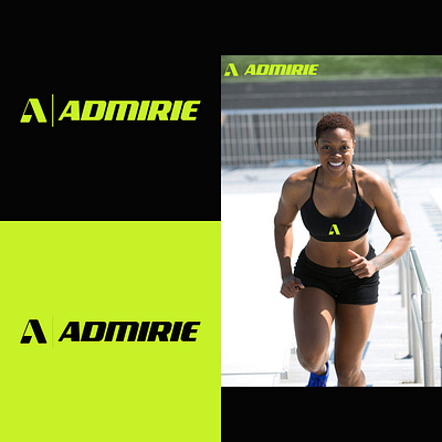 Admirie Active Wear Logo active wear branding business creative design graphic design illustration letter a logo sports vector