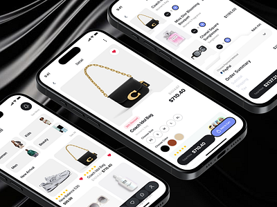 ShopEase - Ecommerce Mobile App app buy card cart clean design eccomerce fashion market marketplace mobile app modern oneline online shop shopping ui uiux ux