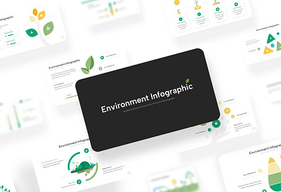 Environment - Infographics Presentation branding design ecology energy environment graphic design green illustration infographic keynote leaf powerpoint presentation save earth sustainability template ui ux vector